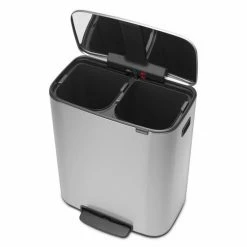 Brabantia Bo Prullenbak - 2 X 30 L - Matt Steel Fingerprint Proof 24 Brabantia Bo Prullenbak - 2 X 30 L - Matt Steel Fingerprint Proof -Lesser & Pavey-winkel 550x641 4