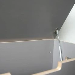 KISTOMIZE Opbergkist / Speelgoedkist XL (125L) - Stevig - Kwalitatief - Massief Hout - Grijs - Speelgoed - Kinderen (Opbergbox - Opbergbank - Opbergdoos - Dekenkist - Houten Kist) -Lesser & Pavey-winkel 550x645 10