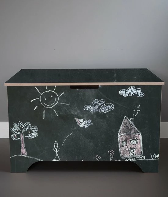 KISTOMIZE Opbergkist / Speelgoedkist XL (125L) - Stevig - Kwalitatief - Massief Hout - Schilder In Blauw / Roze / Zwart / Groen / Krijtbordverf - Speelgoed - Kinderen (Opbergbox - Opbergbank - Opbergdoos - Dekenkist - Houten Kist) 5 KISTOMIZE Opbergkist / Speelgoedkist XL (125L) - Stevig - Kwalitatief - Massief Hout - Schilder In Blauw / Roze / Zwart / Groen / Krijtbordverf - Speelgoed - Kinderen (Opbergbox - Opbergbank - Opbergdoos - Dekenkist - Houten Kist) - Afbeelding 3