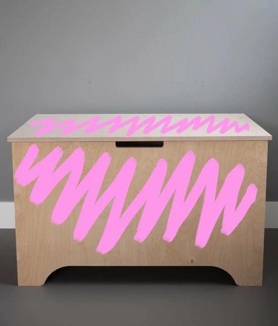 KISTOMIZE Opbergkist / Speelgoedkist XL (125L) - Stevig - Kwalitatief - Massief Hout - Schilder In Blauw / Roze / Zwart / Groen / Krijtbordverf - Speelgoed - Kinderen (Opbergbox - Opbergbank - Opbergdoos - Dekenkist - Houten Kist) 9 KISTOMIZE Opbergkist / Speelgoedkist XL (125L) - Stevig - Kwalitatief - Massief Hout - Schilder In Blauw / Roze / Zwart / Groen / Krijtbordverf - Speelgoed - Kinderen (Opbergbox - Opbergbank - Opbergdoos - Dekenkist - Houten Kist) - Afbeelding 7