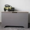 KISTOMIZE Opbergkist / Speelgoedkist XL (125L) - Stevig - Kwalitatief - Massief Hout - Grijs - Speelgoed - Kinderen (Opbergbox - Opbergbank - Opbergdoos - Dekenkist - Houten Kist) 2 KISTOMIZE Opbergkist / Speelgoedkist XL (125L) - Stevig - Kwalitatief - Massief Hout - Grijs - Speelgoed - Kinderen (Opbergbox - Opbergbank - Opbergdoos - Dekenkist - Houten Kist) -Lesser & Pavey-winkel 550x645 8