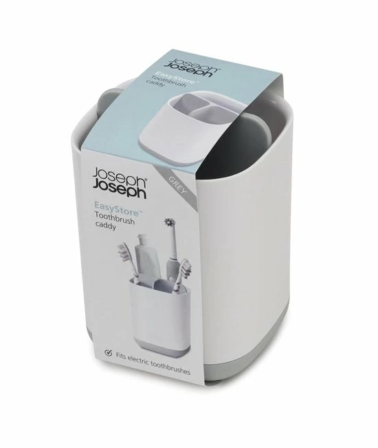 Joseph Joseph Elektrische Tandenborstelhouder 3 Vaks - Wit - Sorteervakken & Decoratief - 3-vaks 8 Joseph Joseph Elektrische Tandenborstelhouder 3 Vaks - Wit - Sorteervakken & Decoratief - 3-vaks - Afbeelding 6