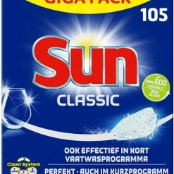 Sun Classic Vaatwastabletten - Voordeelverpakking - 315 Tabletten 7 Sun Classic Vaatwastabletten - Voordeelverpakking - 315 Tabletten -Lesser & Pavey-winkel 550x654