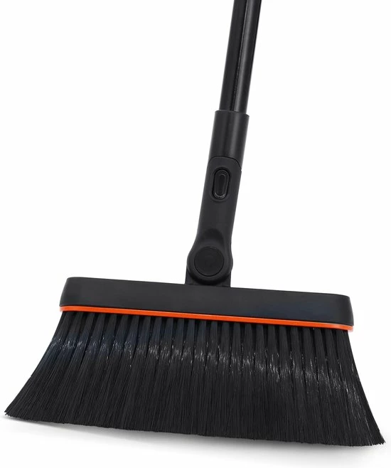 Bestnifly Binnen Bezem - Zachte Bezems - Met 180 ° Draaibare Kop En Stoffen Clip - Tapijtbezem - Voor Kantoor Keukenvloer Thuis - 116cm - Zwart -Moederdag Cadeautje 3 Bestnifly Binnen Bezem - Zachte Bezems - Met 180 ° Draaibare Kop En Stoffen Clip - Tapijtbezem - Voor Kantoor Keukenvloer Thuis - 116cm - Zwart -Moederdag Cadeautje