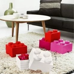 LEGO® LEGO Storage Brick Opbergbox - 6L - Kunststof - Roze -Lesser & Pavey-winkel 550x668