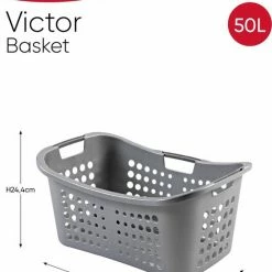 Curver Ergo Victor Wasmand - 50 L - Zilver 9 Curver Ergo Victor Wasmand - 50 L - Zilver -Lesser & Pavey-winkel 550x670 1