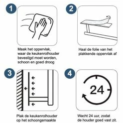 Disaja Keukenrolhouder Hangend Keuken Accessoires Keukenpapier Houder Zilver RVS -Lesser & Pavey-winkel 550x672