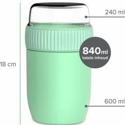 Coninx Thermos Lunchbox - Muesli Beker To Go - Yoghurtbeker To Go - Mueslibeker 840ml (600ml+240ml) - RVS / Groen 20 Coninx Thermos Lunchbox - Muesli Beker To Go - Yoghurtbeker To Go - Mueslibeker 840ml (600ml+240ml) - RVS / Groen -Lesser & Pavey-winkel 550x672 3