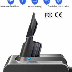 Raykon Huismerk Dyson V7 Batterij - Dyson V7 Accu - Geschikt Voor V7 & SV11 - 6000mAH -Lesser & Pavey-winkel 550x677 1