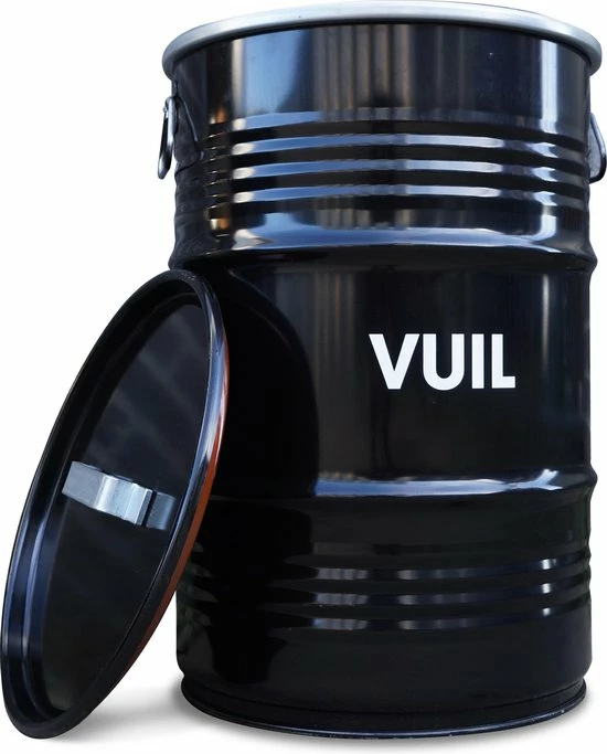 BinBin Handle Vuil Industriële Prullenbak Afvalscheiding 60 Liter Olievat Met Handvat Deksel 3 BinBin Handle Vuil Industriële Prullenbak Afvalscheiding 60 Liter Olievat Met Handvat Deksel