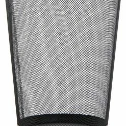 Items Zwart Prullenbakje/vuilnisbakje Rond Van Draadmetaal/mesh 29 X 35 Cm - Kantoorbenodigdheden - Bureau-accessoires - Vuilnisbakken/prullenbakken/afvalbakken