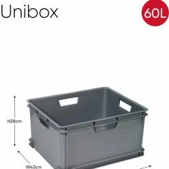 Curver Unibox Classic Opbergbox XL - 60L - Grijs 11 Curver Unibox Classic Opbergbox XL - 60L - Grijs -Lesser & Pavey-winkel 550x687 10
