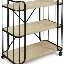 Lifa-Living LIFA LIVING Industriële Bakkerskast - Serveerwagen Op Wielen - Opbergkast - Zwart - Metaal & Hout - 80 X 41 X 93 Cm 16 Lifa-Living LIFA LIVING Industriële Bakkerskast - Serveerwagen Op Wielen - Opbergkast - Zwart - Metaal & Hout - 80 X 41 X 93 Cm -Lesser & Pavey-winkel 550x687 9