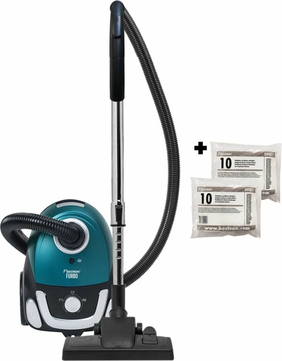 Bestron Stofzuiger Met Zak, Voordeelset Incl. 20x Stofzuigerzakken, 94cm Telescoopbuis & 7.5m Actieradius, Met Uitwasbare HEPA12 & Microfilter, Kleur: Blauw 3 Bestron Stofzuiger Met Zak, Voordeelset Incl. 20x Stofzuigerzakken, 94cm Telescoopbuis & 7.5m Actieradius, Met Uitwasbare HEPA12 & Microfilter, Kleur: Blauw