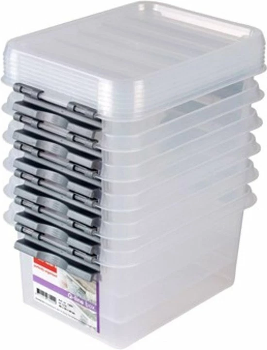 Sunware - Q-line Opbergbox 2L - Set Van 6 - Transparant/metaal 7 Sunware - Q-line Opbergbox 2L - Set Van 6 - Transparant/metaal - Afbeelding 5