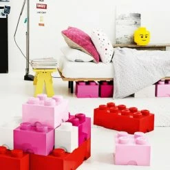 LEGO® LEGO Storage Brick Opbergbox - 6L - Kunststof - Roze -Lesser & Pavey-winkel 550x733 1