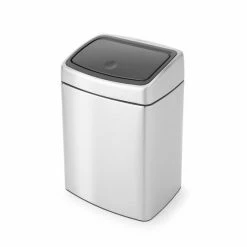 Brabantia Touch Bin Prullenbak - 10 L - Matt Steel Fingerprint Proof -Lesser & Pavey-winkel 550x733 4