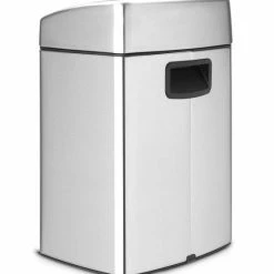 Brabantia Touch Bin Prullenbak - 10 L - Matt Steel Fingerprint Proof -Lesser & Pavey-winkel 550x734 2