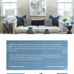 Ballista Ramenset Raamdoeken Droogdoek 45 X 60 Cm + Nanofiber 40 X 40 Cm Beide In Het Blauw Klasse 1 -Lesser & Pavey-winkel 550x734 5