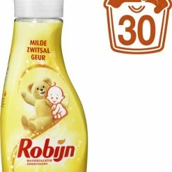 Robijn Met Zwitsal Geur Vloeibaar Wasverzachter 30 Wasbeurten -Lesser & Pavey-winkel 550x739 1