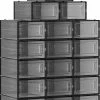Songmics Schoendozen, Set Van 18, Opbergdozen Voor Schoenen, Schoen Organizer, Plastic Dozen, Opvouwbaar En Stapelbaar, Voor Schoenen Tot Maat 42, Transparant Zwart LSP18SBKV1 2 Songmics Schoendozen, Set Van 18, Opbergdozen Voor Schoenen, Schoen Organizer, Plastic Dozen, Opvouwbaar En Stapelbaar, Voor Schoenen Tot Maat 42, Transparant Zwart LSP18SBKV1 -Lesser & Pavey-winkel 550x749