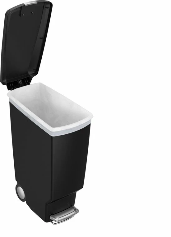 Simplehuman Slimline Prullenbak - 40 L - Plastic - Zwart 9 Simplehuman Slimline Prullenbak - 40 L - Plastic - Zwart - Afbeelding 7