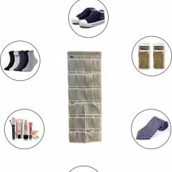 Flokoo Schoenenkast Hangend - Schoenenzak 24 Vakken - Opbergen Van Schoenen Aan Deur - Schoenenzak Grijs - Oplossing Voor Rondslingerende Schoenen - Hoogwaardige Schoenenkast 11 Flokoo Schoenenkast Hangend - Schoenenzak 24 Vakken - Opbergen Van Schoenen Aan Deur - Schoenenzak Grijs - Oplossing Voor Rondslingerende Schoenen - Hoogwaardige Schoenenkast -Lesser & Pavey-winkel 550x765 1