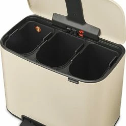 Brabantia Bo Prullenbak - 3 X 11 L - Soft Beige -Lesser & Pavey-winkel 550x770