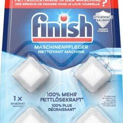 Finish - Vaatwasmachinereiniger Tijdens Wasbeurt - 4 Tabletten