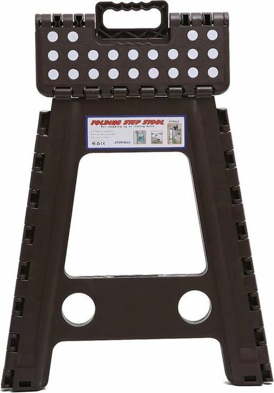 Merkloos Verdikt Kunststof Klapkruk-draagbaar-opvouwbare Kruk-Met Antislip Oppervlak Zwart 45.5x29x22cm 8 Merkloos Verdikt Kunststof Klapkruk-draagbaar-opvouwbare Kruk-Met Antislip Oppervlak Zwart 45.5x29x22cm - Afbeelding 6