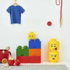 Opbergbox Iconic Hoofd Girl 24 Cm, Geel - LEGO -Lesser & Pavey-winkel 550x823 4